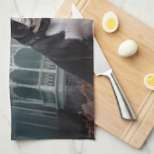 Linge De Cuisine Boston Terrier Halloween effrayant (Quart Plié)