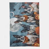 Linge De Cuisine boston terrier Halloween Éffrayant (Vertical)