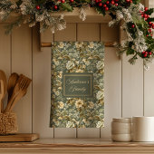 Linge De Cuisine Botanical Pastel Look Personalized Modern Towel