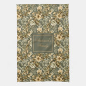 Linge De Cuisine Botanical Pastel Look Personalized Modern Towel  (Vertical)