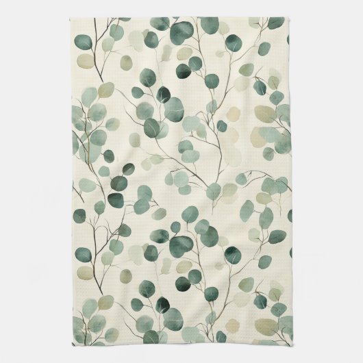 Linge De Cuisine Botanical Pressed Leaves Pattern – Fern Print (2) (Vertical)