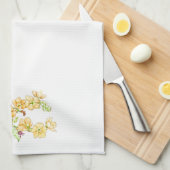 Linge De Cuisine Botanical wildflower, globemallow tea towel (Quart Plié)
