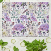 Linge De Cuisine Botanique vintage violet Lilac (Plié)