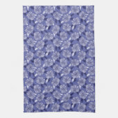 Linge De Cuisine Botanique Violet Floral Line Art (Vertical)