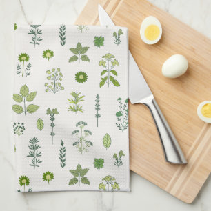 Linge De Cuisine Botaniques culinaires verts