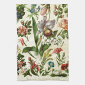 Linge De Cuisine Botaniques de fleurs (Vertical)
