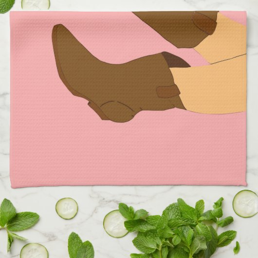 Linge De Cuisine Bottes Cowboy (Plié)