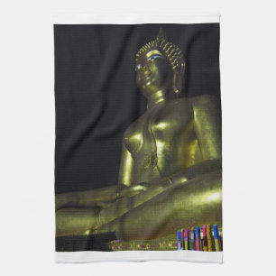 Linge De Cuisine Bouddha d'or la nuit