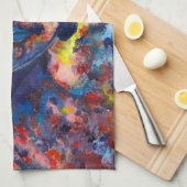 Linge De Cuisine Bouddha original oeuvre Abstraite (Quart Plié)