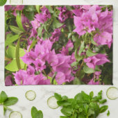 Linge De Cuisine Bougainvillea Floral Pourpre Tropical (Plié)