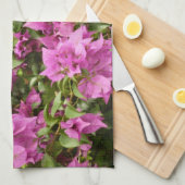 Linge De Cuisine Bougainvillea Floral Pourpre Tropical (Quart Plié)