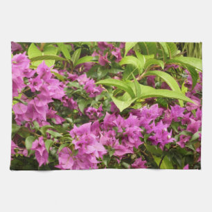 Linge De Cuisine Bougainvillea Floral Pourpre Tropical