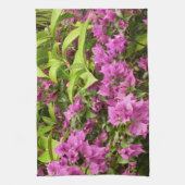 Linge De Cuisine Bougainvillea Floral Pourpre Tropical (Vertical)