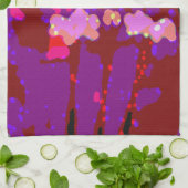 Linge De Cuisine Bougainvilliers totalement Abstraits (Plié)