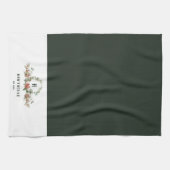 Linge De Cuisine Boughs de Noël Monogram (Horizontal)