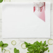 Linge De Cuisine Bougie et coeurs (Plié)