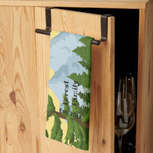 Linge De Cuisine Bougie Pillar Vue Montagne