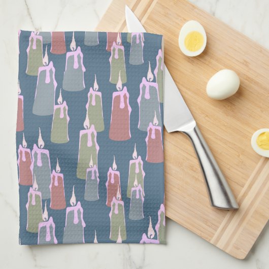 Linge De Cuisine Bougies (Quart Plié)