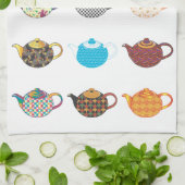 Linge De Cuisine Bouilloires de thé multicolores (Plié)