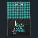 Linge De Cuisine Boulangerie de cuisson amusant prendre Whisk Plaid<br><div class="desc">Drôle et serviette de cuisine cool pour rendre la cuisine plus amusante. Cadeau personnalisé pour la famille et les amis qui aiment la cuisine, la cuisson et essayer une nouvelle recette dans la cuisine. Customisez le libellé qui convient à votre occasion. Vous pouvez utiliser l'outil de conception pour modifier davantage...</div>