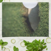 Linge De Cuisine Boule de golf au bord du trou (Plié)