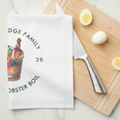 Linge De Cuisine Boule de homard annuel Été Famille Fête de fruits (Quart Plié)