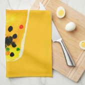 Linge De Cuisine Boule de thé boba aquarelle art (Quart Plié)