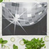 Linge De Cuisine boule disco argent (Plié)