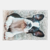 Linge De Cuisine Bouledogue français (Horizontal)