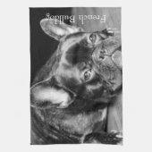 Linge De Cuisine Bouledogue français (Vertical)