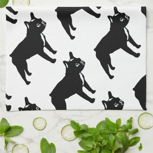 Linge De Cuisine Bouledogue français (Plié)