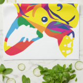 Linge De Cuisine Bouledogue français arc-en-ciel (Plié)