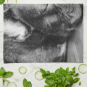 Linge De Cuisine Bouledogue français de sommeil (Plié)