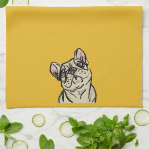Linge De Cuisine Bouledogue français graffiti