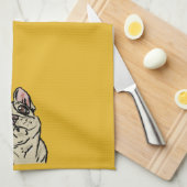 Linge De Cuisine Bouledogue français graffiti (Quart Plié)