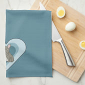 Linge De Cuisine Bouledogue Français Gris (Quart Plié)