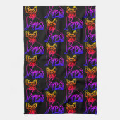 Linge De Cuisine Bouledogue français néon French Bulldog (Vertical)