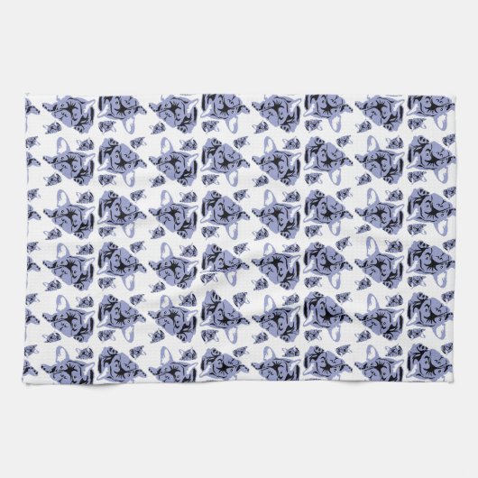 Linge De Cuisine Bouledogues français (Horizontal)