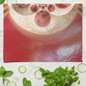 Linge De Cuisine Boules de cricket rouge Art Abstrait Design d'impr (Plié)