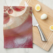 Linge De Cuisine Boules de cricket rouge Art Abstrait Design d'impr (Quart Plié)