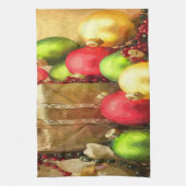 Linge De Cuisine Boules de Noël (Vertical)