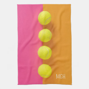 Linge De Cuisine Boules de tennis Monogramme personnalisées