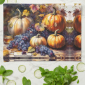 Linge De Cuisine Bounty d'automne, citrouille, Miel de raisins (Plié)