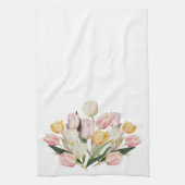 Linge De Cuisine Bouquet Aquarelle Pastel Tulip (Vertical)