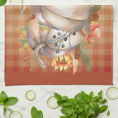 Linge De Cuisine Bouquet Citrouille d'automne (Plié)