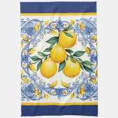 Linge De Cuisine Bouquet de citron de carreau de la Méditerranée