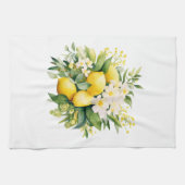Linge De Cuisine Bouquet de citrons aux fleurs blanches (Horizontal)