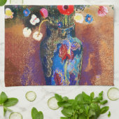 Linge De Cuisine Bouquet de fleurs par Odilon Redon (Plié)