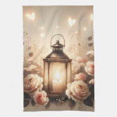 Linge De Cuisine Bouquet de lanterne rose lumineuse (Vertical)