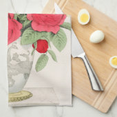 Linge De Cuisine Bouquet de Roses (Quart Plié)